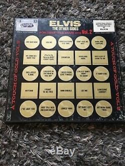 Rare Elvis The Other Sides 50 Gold Award Hits Vol 2 With Cloth + Poster Lpm 6402