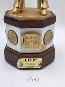 Rare Empty Newm Ccormick Elvis Presley 50th Birthday XL 18 Decanter Music Box