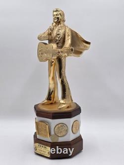 Rare Empty Newm Ccormick Elvis Presley 50th Birthday XL 18 Decanter Music Box