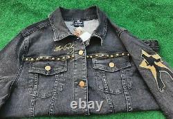 Rare Epe Inc. Elvis Presley Memphis Graceland Black Denim Jacket