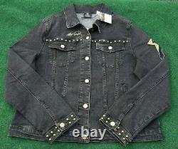 Rare Epe Inc. Elvis Presley Memphis Graceland Black Denim Jacket