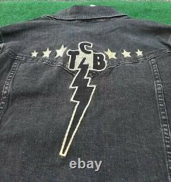 Rare Epe Inc. Elvis Presley Memphis Graceland Black Denim Jacket