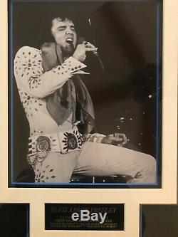 Rare Framed Photos Of Muhammad Ali And Elvis Presley Certified And Signed