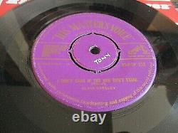 Rare Gold Hmv 7 Vinyl Record-elvis Presley-blue Moon-1956 45-pop-272-superb Ex