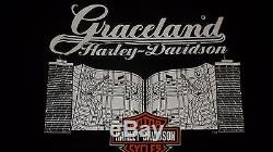 Rare Graceland HARLEY DAVIDSON Elvis Presley Memphis TN Motorcycle Mens Shirt XL