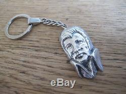 Rare Hallmarked Sterling Silver'elvis Presley' Figure As A Keyring 1977