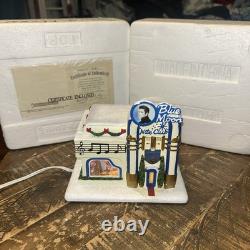 Rare! Hawthorne Village Elvis Presley Blue Moon Nite Club with COA &Box
