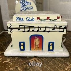 Rare! Hawthorne Village Elvis Presley Blue Moon Nite Club with COA &Box