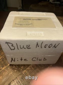 Rare! Hawthorne Village Elvis Presley Blue Moon Nite Club with COA &Box