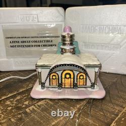 Rare! Hawthorne Village Elvis Presley Treat Me Nice Salon & Spa with COA