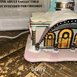 Rare! Hawthorne Village Elvis Presley Treat Me Nice Salon & Spa with COA