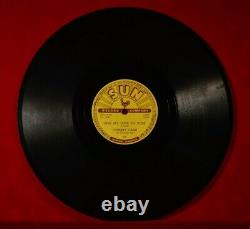 Rare JOHNNY CASH 78rpm USA record SUN HOME OF THE BLUES / GIVE MY LOVE TO ROSE