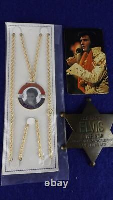 Rare Large Lot Vintage 1950's-70's Elvis Presley Items Pinbacks Jewelry Premiums