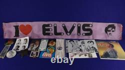 Rare Large Lot Vintage 1950's-70's Elvis Presley Items Pinbacks Jewelry Premiums