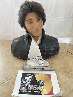 Rare Life Size Collector Elvis Presley Talking and Singing Robot by Wow Wee Test