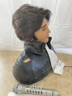 Rare Life Size Collector Elvis Presley Talking and Singing Robot by Wow Wee Test