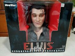 Rare NOS 2007Elvis PresleyWowWee AliveAnimatronic Singing & Talking Bust! New