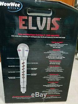 Rare NOS 2007Elvis PresleyWowWee AliveAnimatronic Singing & Talking Bust! New