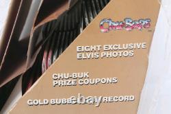 Rare NOS Vintage 1981 Elvis Presley CHU BOPS Display & Bubble Gum Records