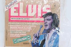 Rare NOS Vintage 1981 Elvis Presley CHU BOPS Display & Bubble Gum Records