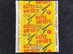 Rare Old 1956 Topps ELVIS PRESLEY Trading Cards One Cent Gum Wax Pack Wrapper