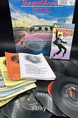 Rare Orig. Elvis Presley Memorabilia Large Lot- Vinyl- Books- Fan Club Booklets