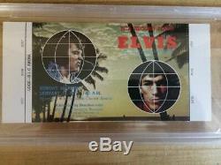 Rare Original Elvis Presley Aloha From Hawaii Unused Ticket 1973 Psa Approved