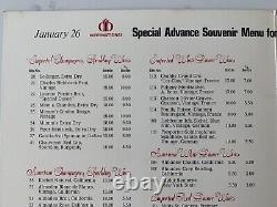 Rare Original Radio 1971 Elvis International Hotel Las Vegas Menu / Not Hilton