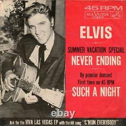 (Rare Promo) Elvis Presley Such A Night /Never Ending RCA Victor 47-8400 1964
