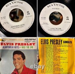 Rare Promo-elvis Presley-heartbreak Hotel/i Was The One-rca 447-0605