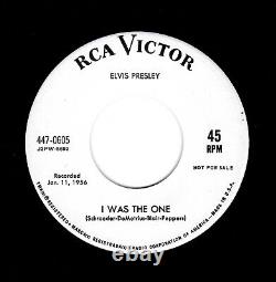 Rare Promo-elvis Presley-heartbreak Hotel/i Was The One-rca 447-0605