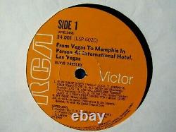 Rare South Africa Rock LP Elvis Presley From Memphis To Vegas RCA