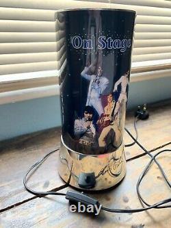 Rare VINTAGE 1980s ELVIS PRESLEY ON STAGE 70s MOTION LAMP rotating light 12high