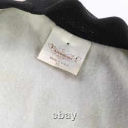 Rare VTG AUBURN Elvis Presley In Concert TCB Tour Satin Jacket 80s 90s Black XL
