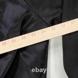 Rare VTG AUBURN Elvis Presley In Concert TCB Tour Satin Jacket 80s 90s Black XL