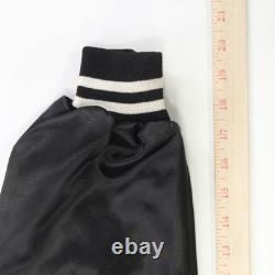 Rare VTG AUBURN Elvis Presley In Concert TCB Tour Satin Jacket 80s 90s Black XL