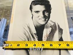 Rare Vintage 1950's Signed Elvis Presley Autograph 8 x 10 Publicity Photograph