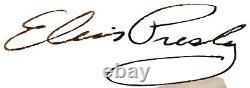 Rare Vintage 1950's Signed Elvis Presley Autograph 8 x 10 Publicity Photograph