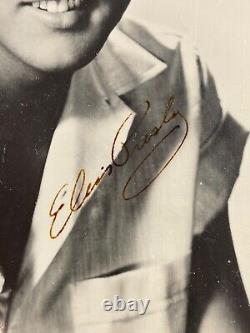 Rare Vintage 1950's Signed Elvis Presley Autograph 8 x 10 Publicity Photograph