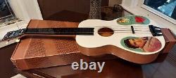 Rare Vintage 1956 Elvis Presley Emenee 4 String Guitar with Box & Chord Selector
