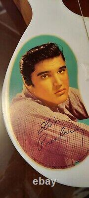 Rare Vintage 1956 Elvis Presley Emenee 4 String Guitar with Box & Chord Selector