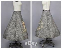 Rare Vintage 1956 Elvis Presley Felt Circle Skirt, EPE 50s Elvis Skirt, 27 Waist