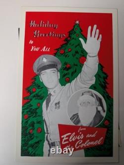 Rare Vintage 1958 Elvis Presley Postcard