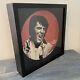 Rare Vintage 1972 Elvis Presley Las Vegas Hilton Souvenir Menu In Shadowbox (hm)