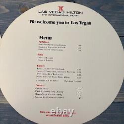 Rare Vintage 1972 Elvis Presley Las Vegas Hilton Souvenir Menu in Shadowbox (HM)