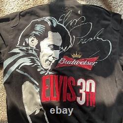 Rare Vintage Elvis Presley 30th Anniversary NASCAR Jacket Budweiser Racing