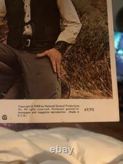 Rare Vintage Elvis Presley Color lobby card Charro 69/82 Corner Stain No Holes