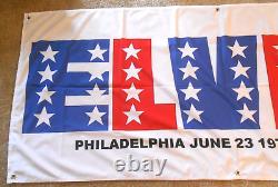 Rare elvis 68x30 concert banner from the philadelphia spectrum 6/23/74 & shirt