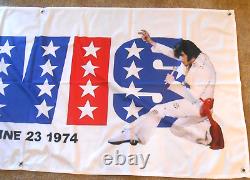 Rare elvis 68x30 concert banner from the philadelphia spectrum 6/23/74 & shirt
