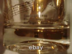 Rare old Pair of Elvis Presley 1956 original gold tall drinking glasses